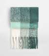 BB494R (B494R) Fluffy Check Scarf Green check colour image